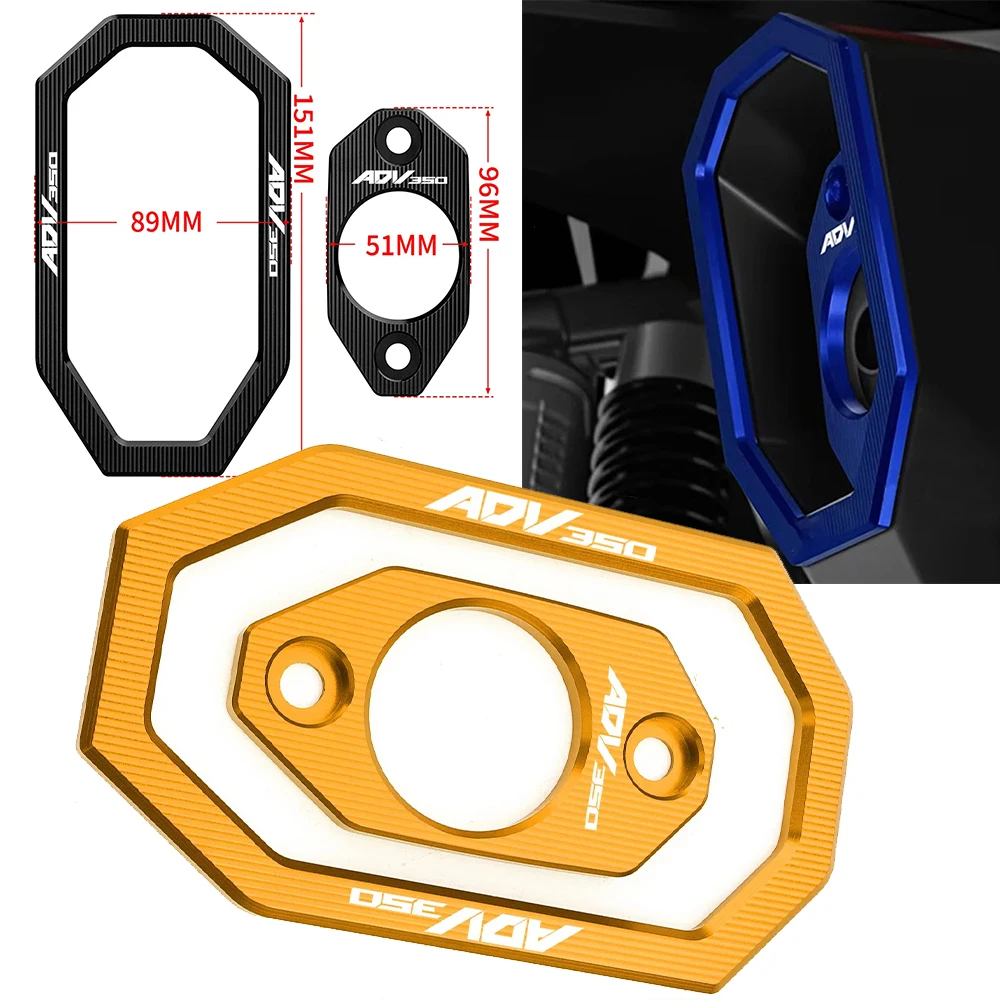 لهوندا ADV 350 ADV350 2026 2025 2021-2024 CNC الألومنيوم دراجة نارية العادم الأنابيب الذيل غطاء للحماية الزخرفية الملحقات #1