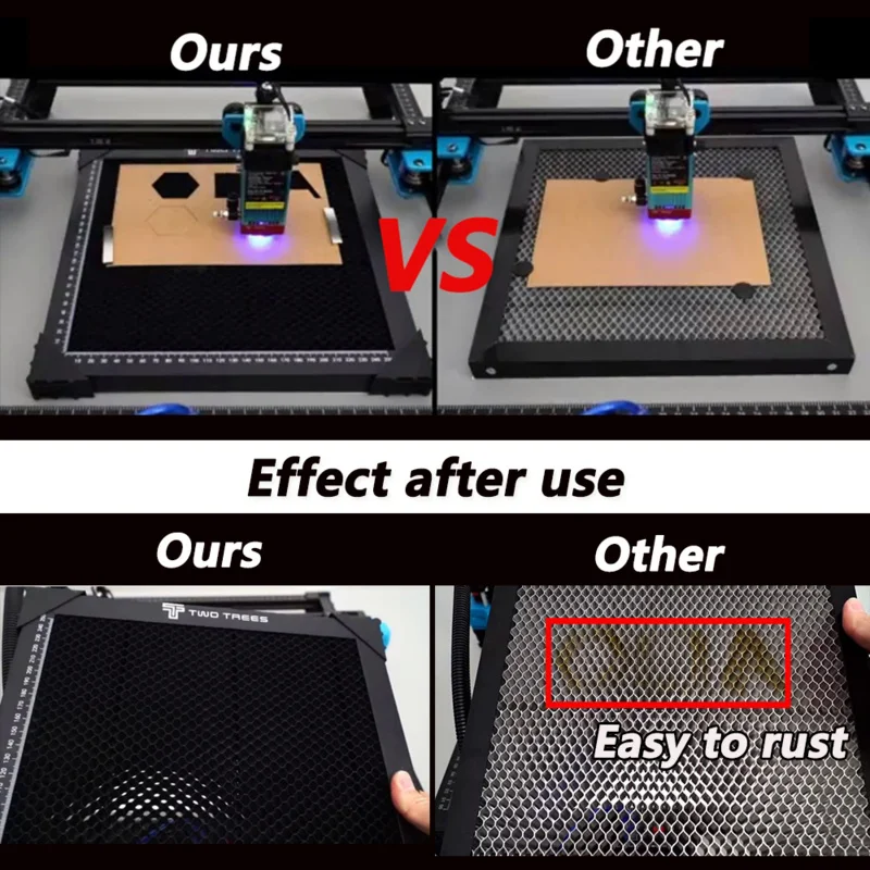 Imagem -04 - Mesa de Trabalho Laser Honeycomb para Co2 Laser Gravador Máquina de Corte Cnc Painel Bed 300x30 330x33 400x40 440x440 mm