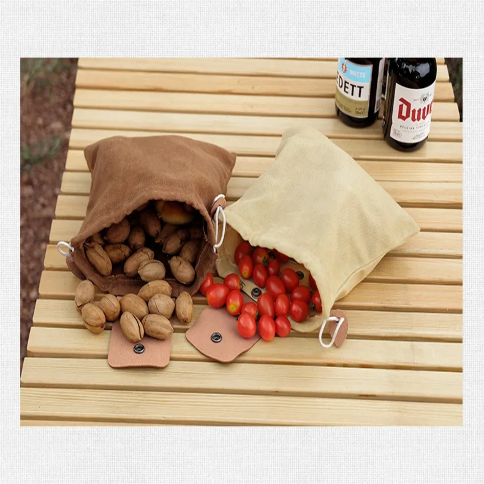 Outdoor Nahrungssuche Tasche Tasche Leder Bushcraft Tasche Gemüse Ernte Garten Obst Pflücken Taille Werkzeuge Lagerung Hängen Beutel Camping – Detail 10