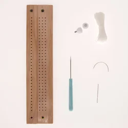 Handmade DIY Diary Album Cover Making Bag Book Positioning Ruler Perforated Binding Stitching Binder Set