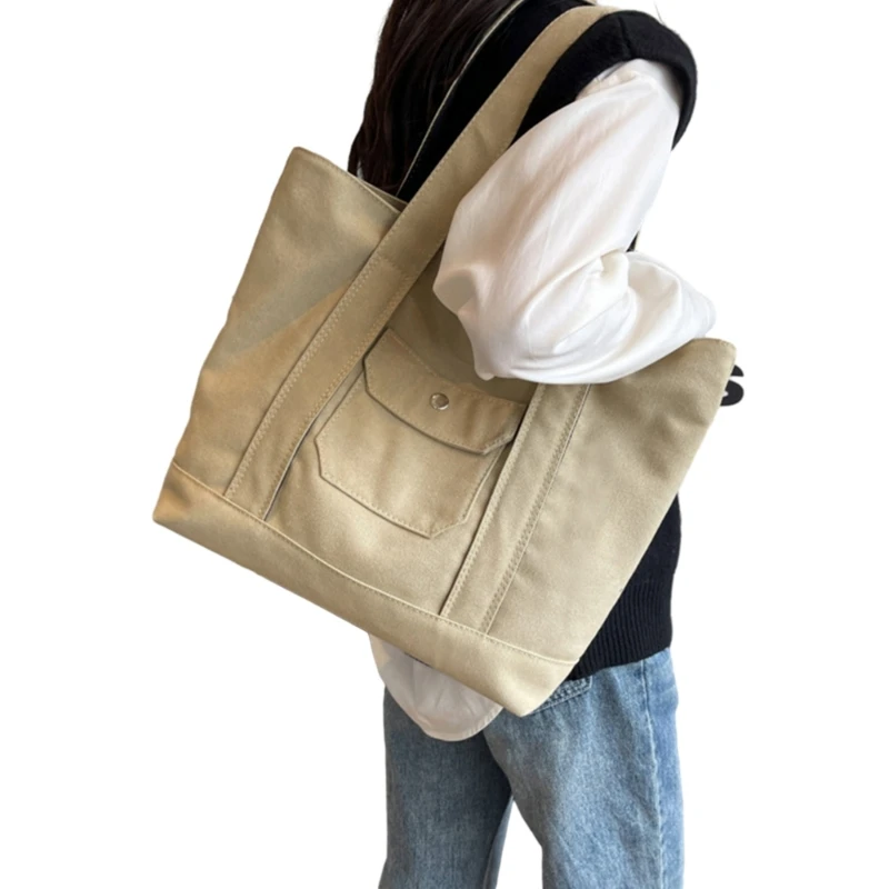 

Handbag Shopper Bag Large Capacity Shopping Bag Versatile Shoulder Bag for Girl Women Fashion Trendy Bag School Book Bag 517D