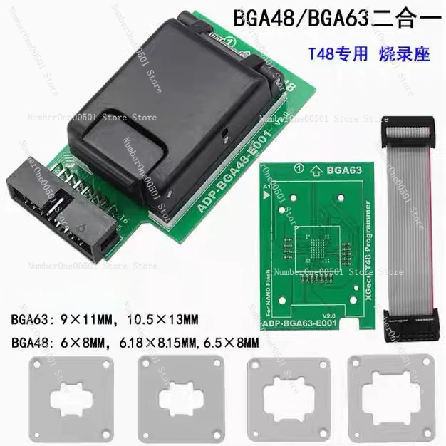 

T48 programmer dedicated BGA48 BGA63 adapter read/write burner in one