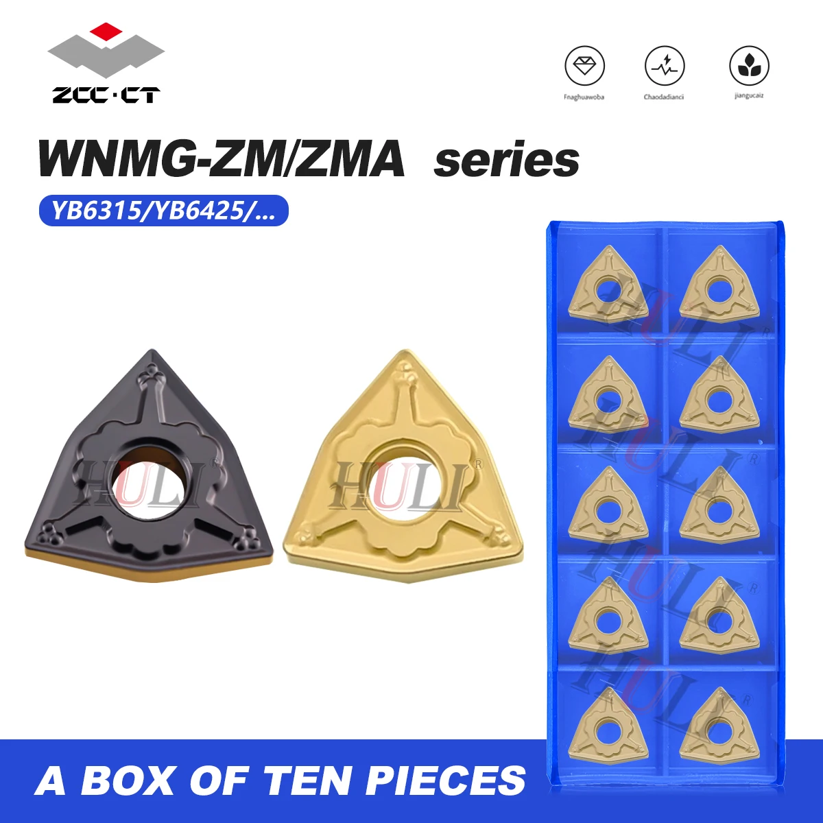 

Пластина с ЧПУ серии WNMG WNMG080408-ZM080404-ZM/WNMG080412-ZM YB6315/AS2029/AS2239/YB6425 Режущий инструмент с треугольными лезвиями с ЧПУ