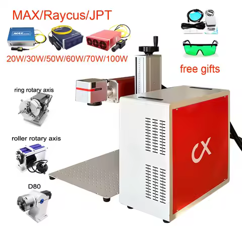 JCZ Fiber Laser Color Marking Machine JPT MOPA M7 60W 100W Metal Stainless Steel Gold Silver Ring Jewelry Engraving EZCAD2