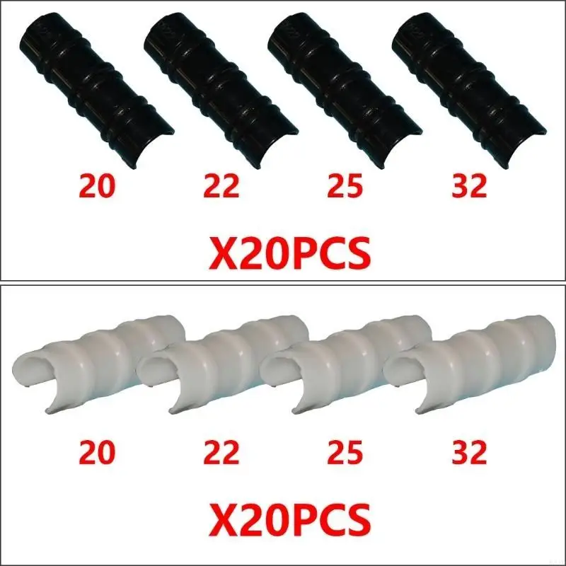   20pcs Greenhouses Frame Pipe Fixed Clamps Household Pipe Outdoor Gears Pipe Tool for Home Renovation Plumbing Projects