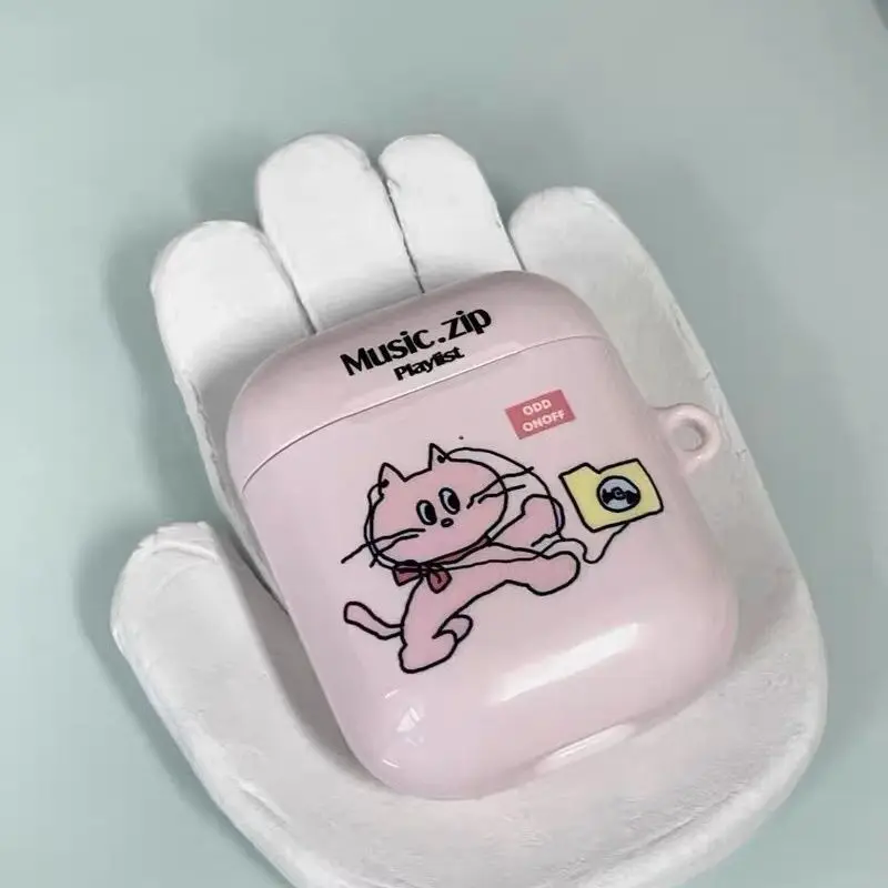 Custodia Airpod gatto carino cartone animato rosa coreano per AirPods 1 2 3 Pro 2 AirPod Airpods Pro custodia Airpods custodia Air Pod