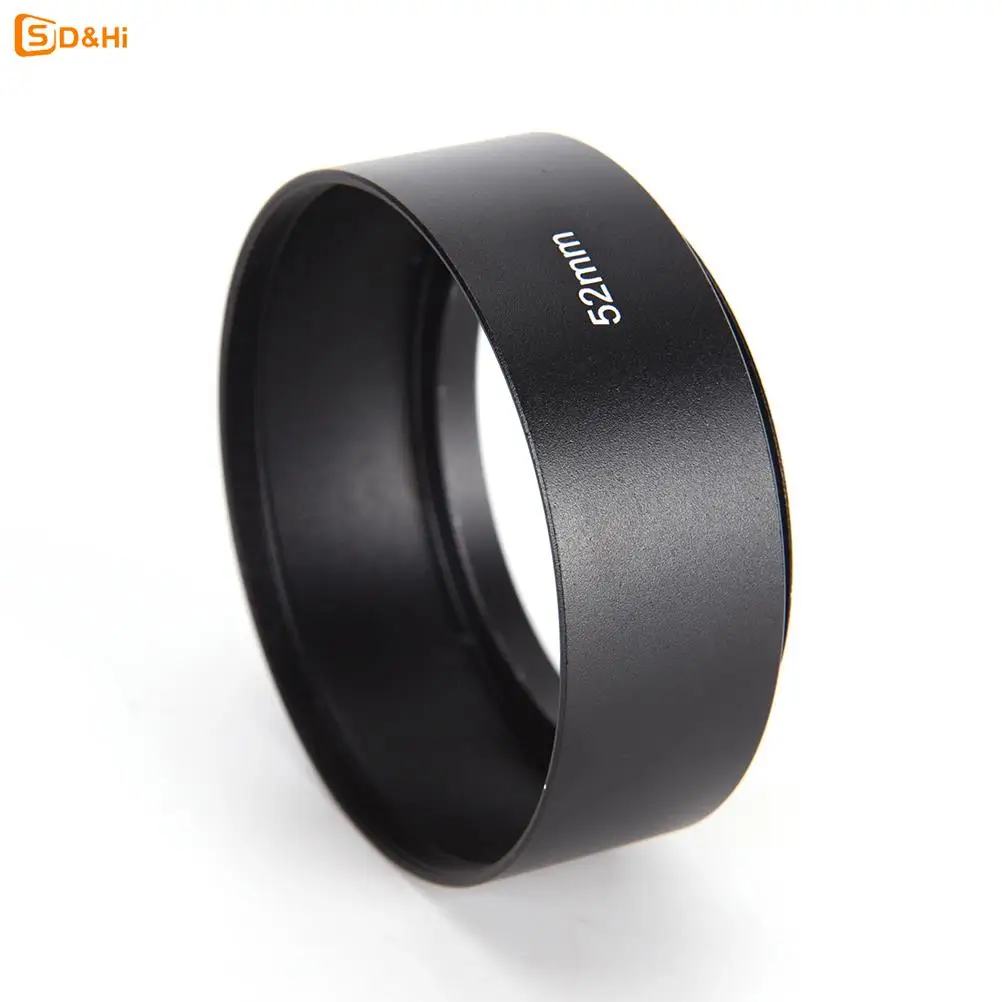 52mm metal alloy material long lens hood for Canon Nikon camera New