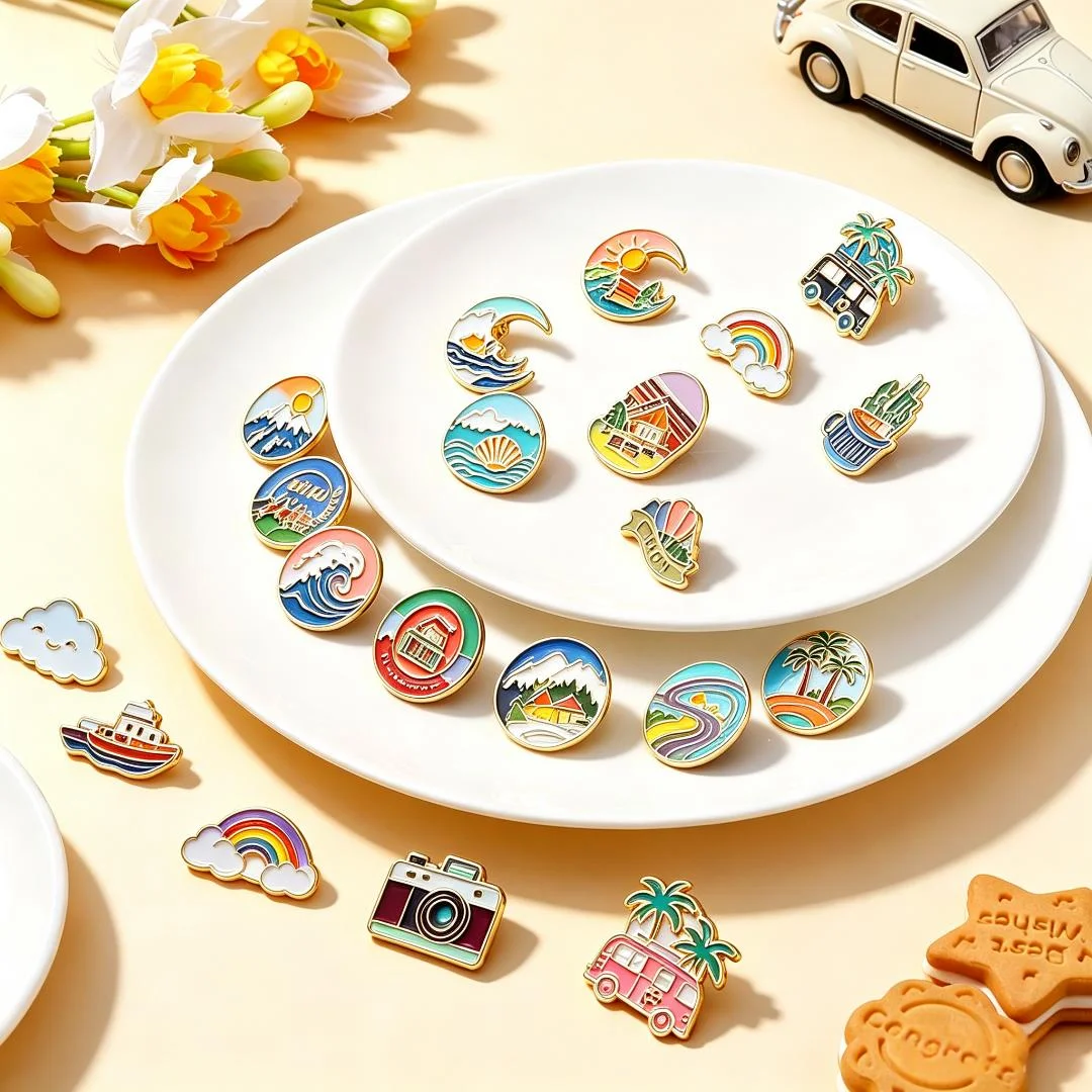 Design Your Own Enamel Pin Manufacturer Custom Metal Cute Enamel Brooch Pins Personalized Metal Crafts For Gift Souvenir