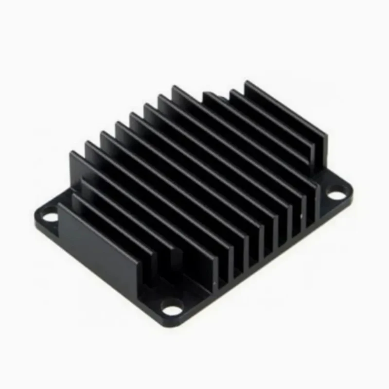 Custom Precision CNC Machining Services for Prototype Turning Milling  Black Fin-Type Aluminum Alloy Anodized Radiator