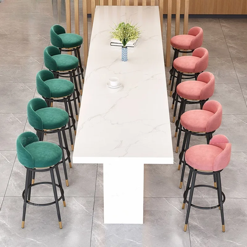 Houten Stoelen Bar Banken Hoogte Stoel Meubelen Huis Antieke Ijzeren Draaibare Ergonomische Krukken Luxe Keuken Lederen Designer Salon