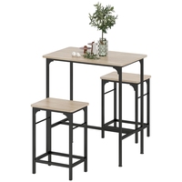 Bar table set Bar table with bar stool set Dining table chairs with non-slip foot pad Kitchen for dining room kitchen