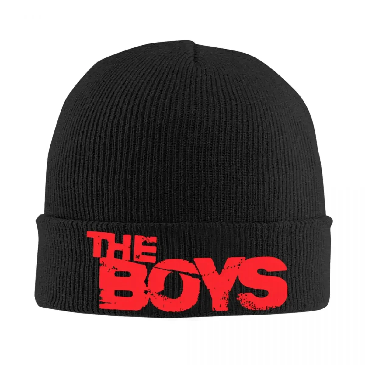 The Boys TV Show Beanie Hats Red Logo Bonnet Hats Men Women Vintage Hippie Knit Hat Autumn Winter Graphic Warm Soft Caps