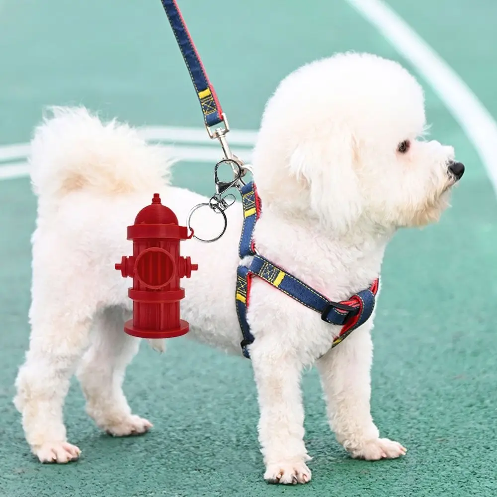 

Creative Plastic Pet Poop Bag Box Hanging Decorative Waste Bag Holder with Key Ring Dog Poo Bags Dispenser Walking