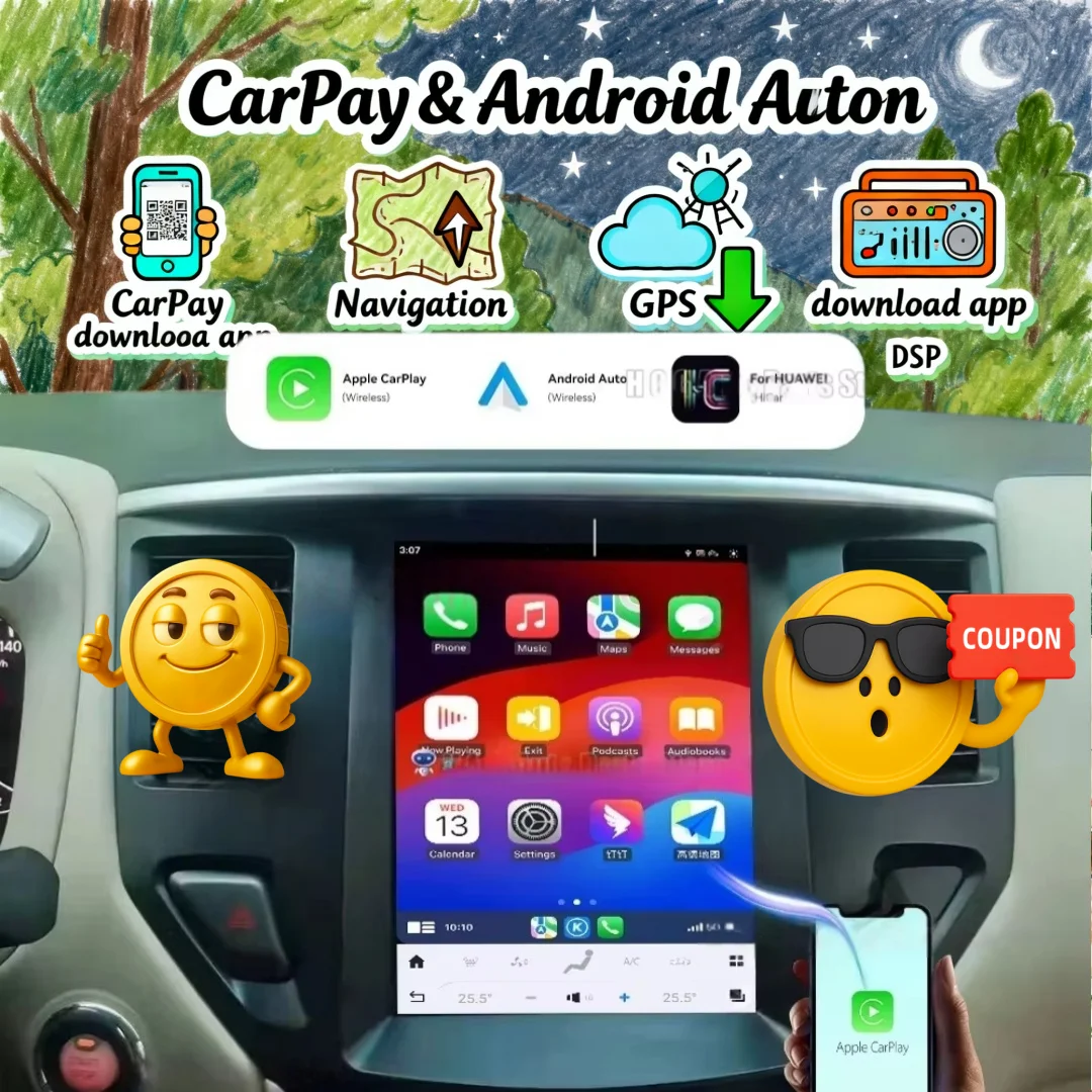 

10.4 inch Screen Car Stereo Multimedia Player Radio Receiver For Nissan Pathfinder 2012-2021 CarPlay Android GPS Navi Head Unit