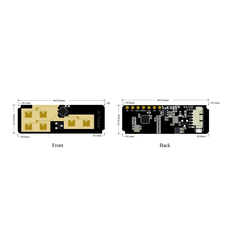 24G Multi-Target Human Motion Trajectory Localization And Tracking Module Rd-03D On-Board PCB Antenna