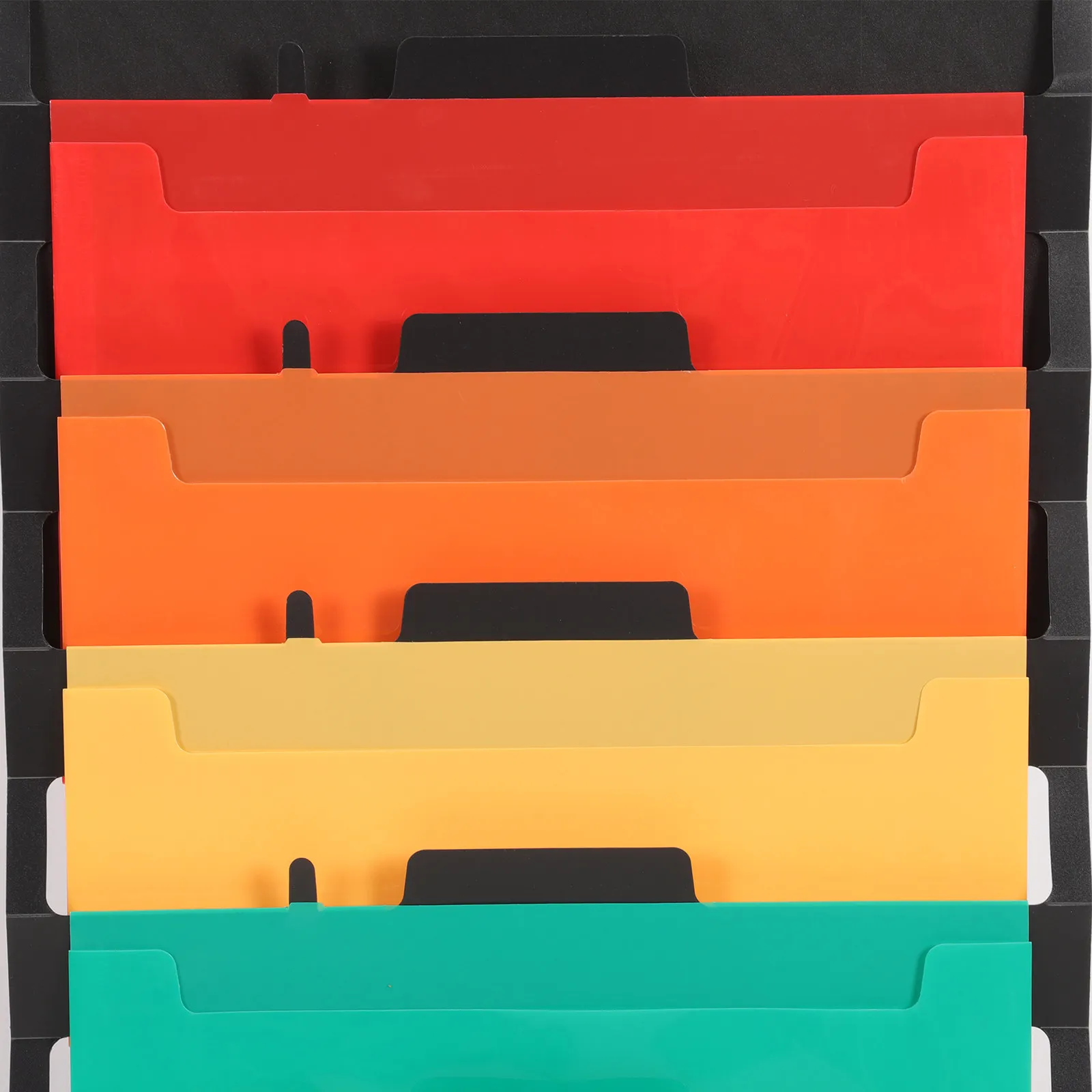 

Portable File Organizer with Hanging Design Multi-Pocket PP Plastic Folder for Documents Cards Coupons Office School Travel Use