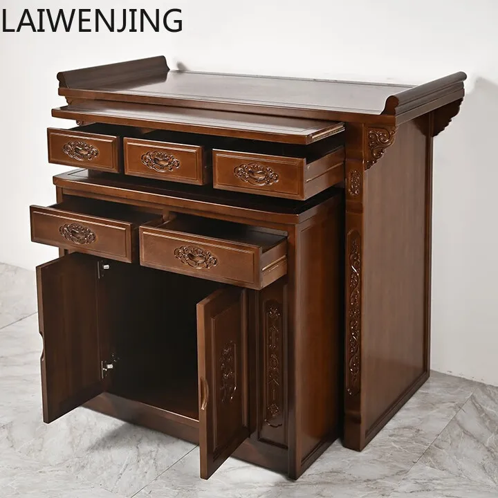 

SGF Buddhist niche cabinet table for home opening housewarming incense lotus tribute table