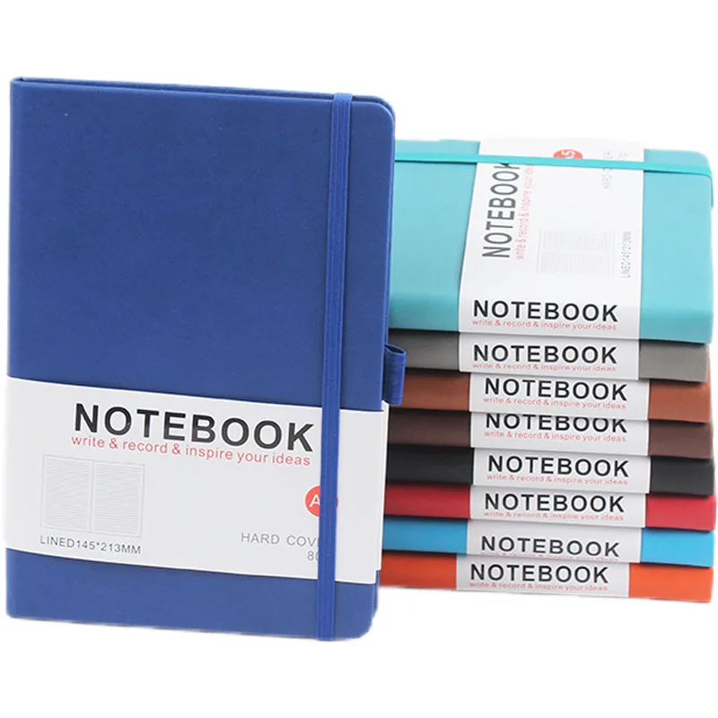 Elastic band a5 notebook paperback b5 notepad strap diary can print LOGO note book  budget planner  notepads  planner supplies