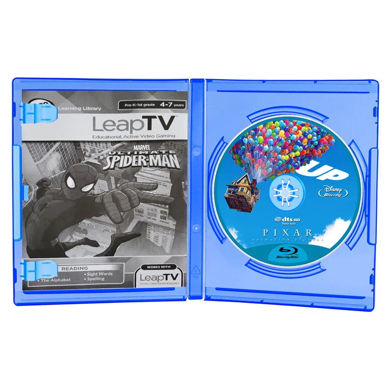 Replacement Game Disc Storage Case Transparent Blue DVD/CD Box Blu-Ray Single Carrying Case For for PS5 PS4 PS3 Playstation 3 4