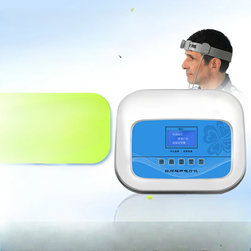 Transcranial ultrasound electrotherapy device, cerebral infarction thrombolysis medical therapy machine,