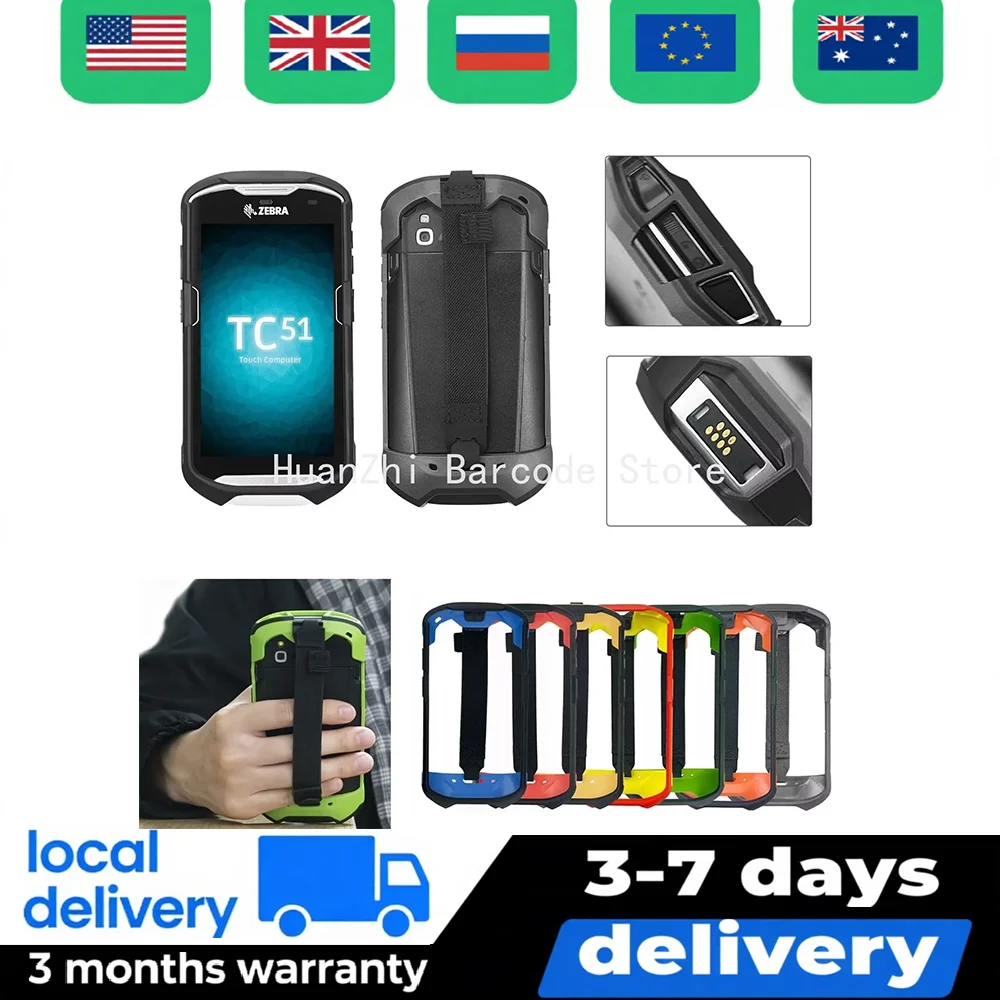 Protective Cover Case Bumper for Zebra TC51 TC510K TC56 TC52 TC57 Rugged Boot