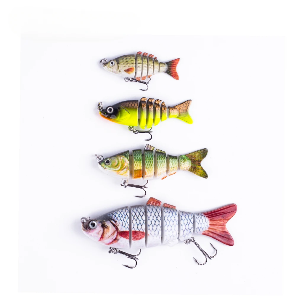 

Hanlin 10cm Mini Multi Jointed Swimbait Fishing Lure Flexible Fish Bait Bionic Crankbait Sinking Pesca Pike Bass Tackle