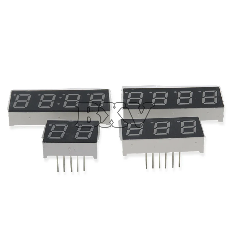 Ibuw 5PCS 0.36 Inch Led Display 7 Segment 1 Bit/2 Bit/3 Bit/4 Bit Digit Tube Red Common Cathode / Anode Digital 0.36 Inch LED