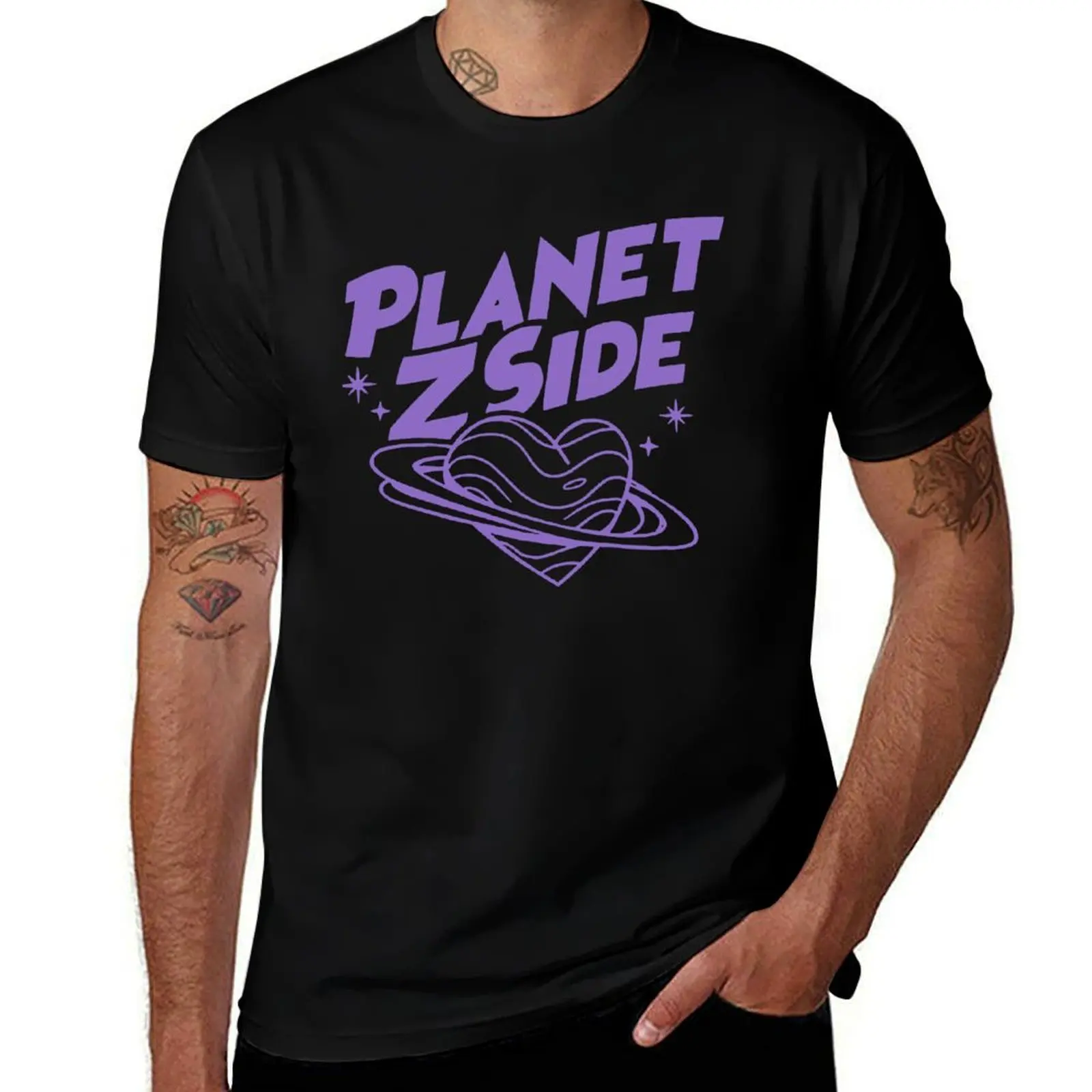 Count Software Extensions Lauren Z Side Laurenzside Planet Z Side Heart Shirt Long T-Shirt man graphic t shirt T-Shirt