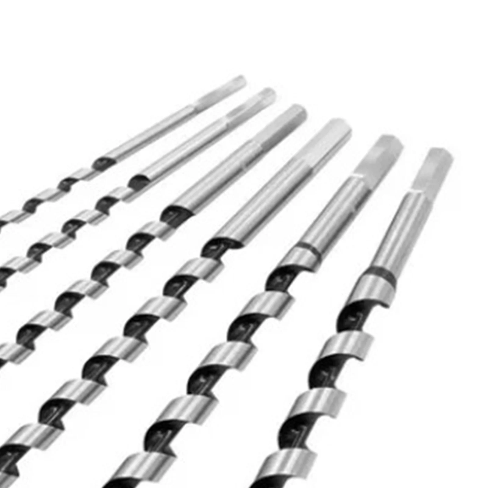 6Pcs Auger Bits Set Wood Drill Hex Shank Twist Lengthened Woodworking Hole Reaming Tool