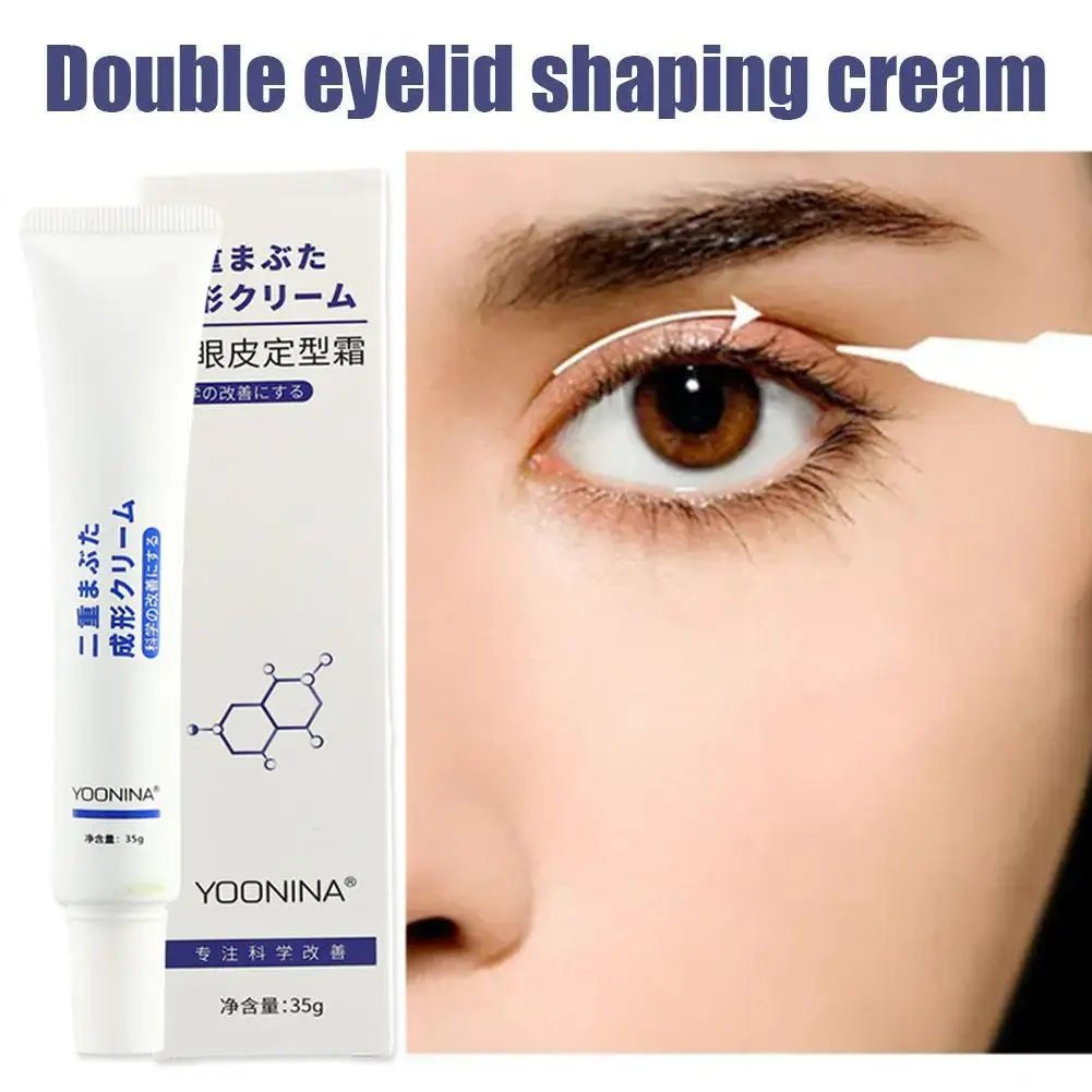 Crème pour les yeux à double paupière, 35g, sans couture, invisible, lifting naturel, outils de maquillage pour grands yeux, R6K0