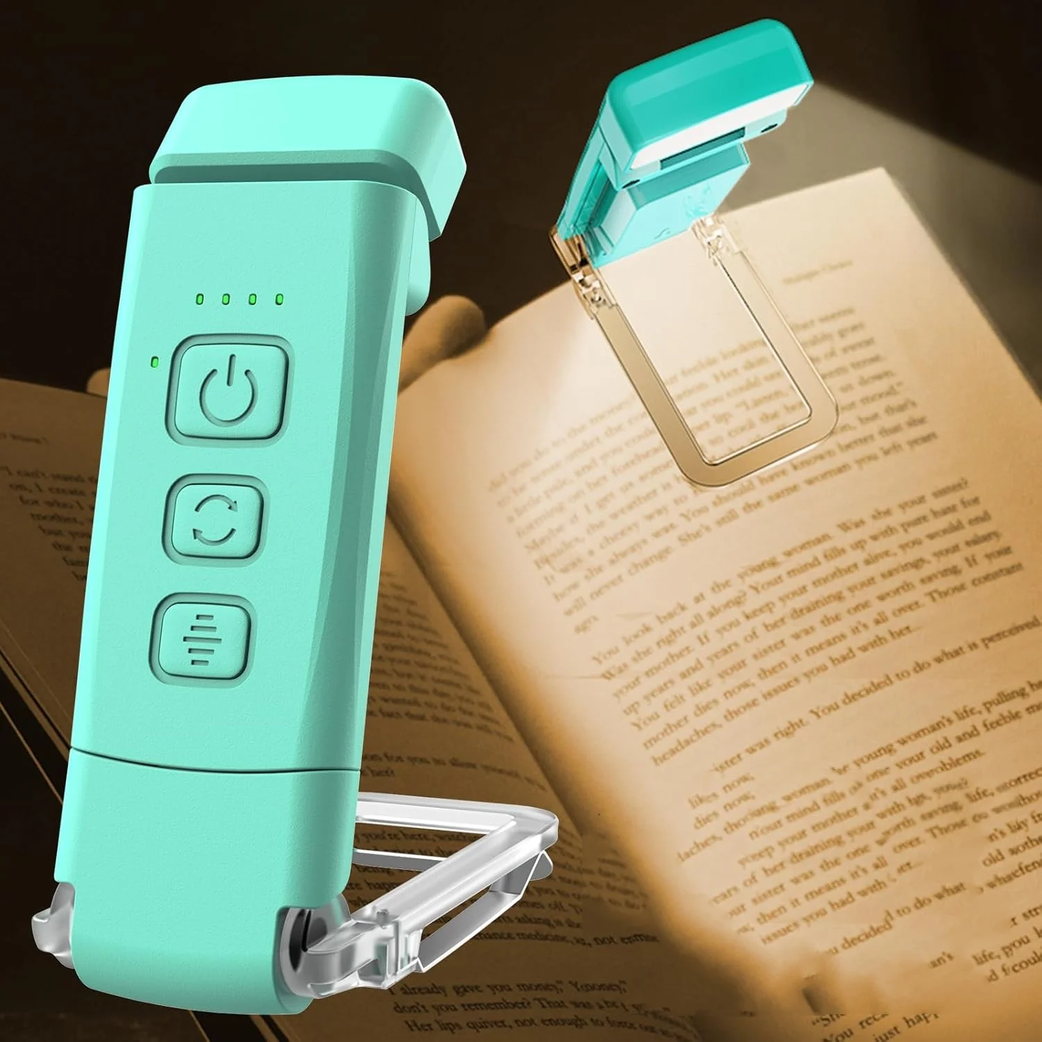 

M Book Light Rechargeable Reading Light USB Portable Flexible Easy Clip Night Reading Lamp Dimmable Decorative Lighting 500mAh