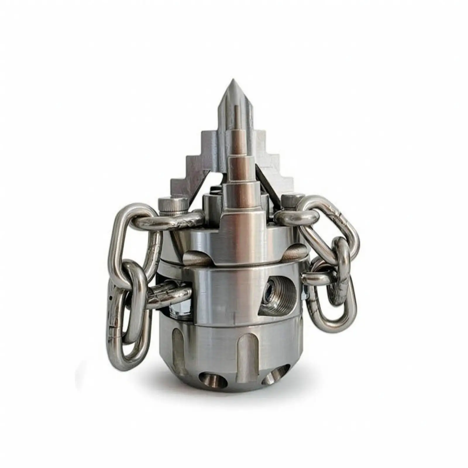 Rotating Spray Nozzle with Thread 304 Stainless Steel Pipe Cleaning Nozzle High