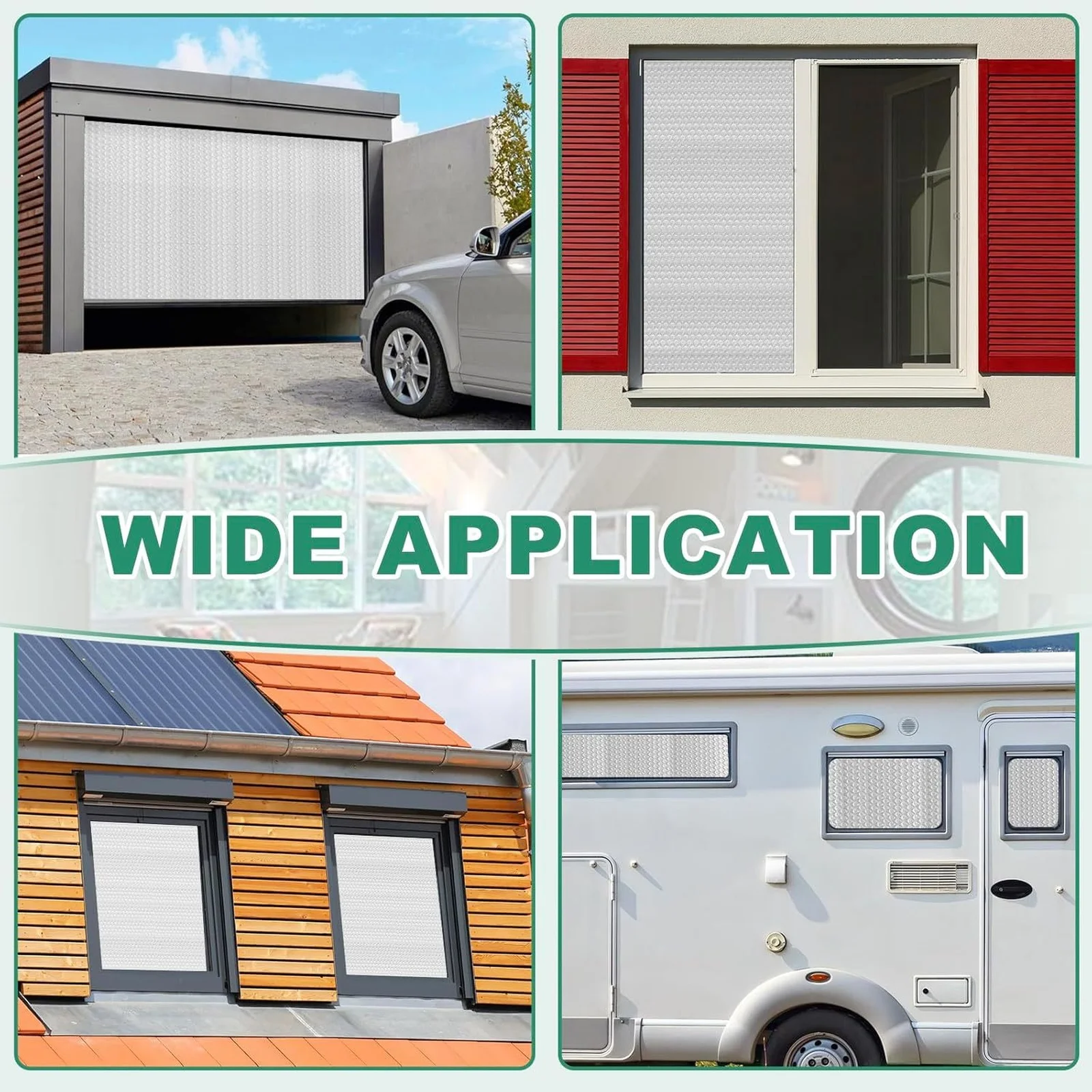 YoleShy Double Reflective Insulation RV Window Insulation for Summer Heat Reflective Window Film for Roof, Car, Doors