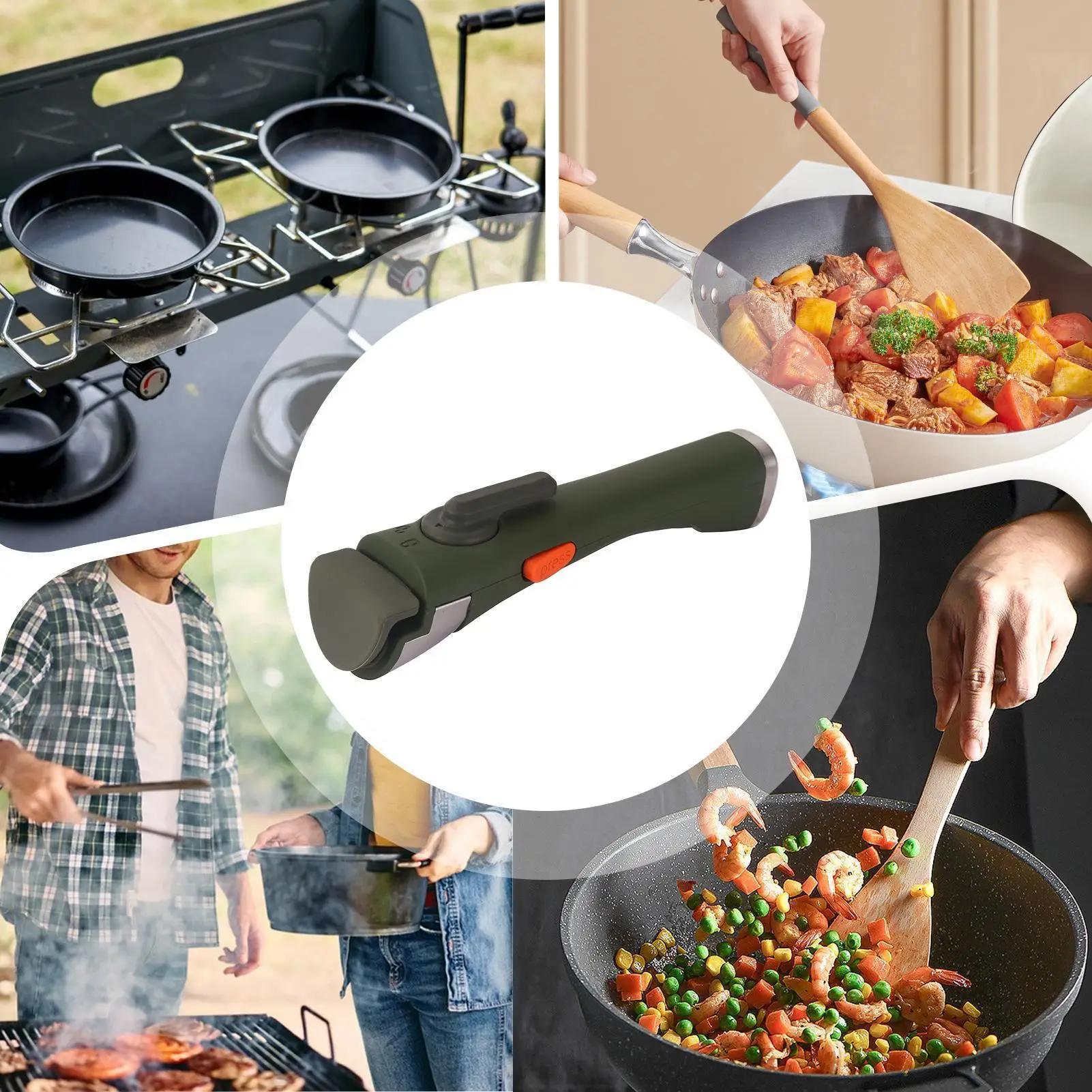 

Сменные ручки для кастрюль и сковородок Съемная эргономичная многоразовая термостойкая ручка Съемная ручка кастрюли для посуды