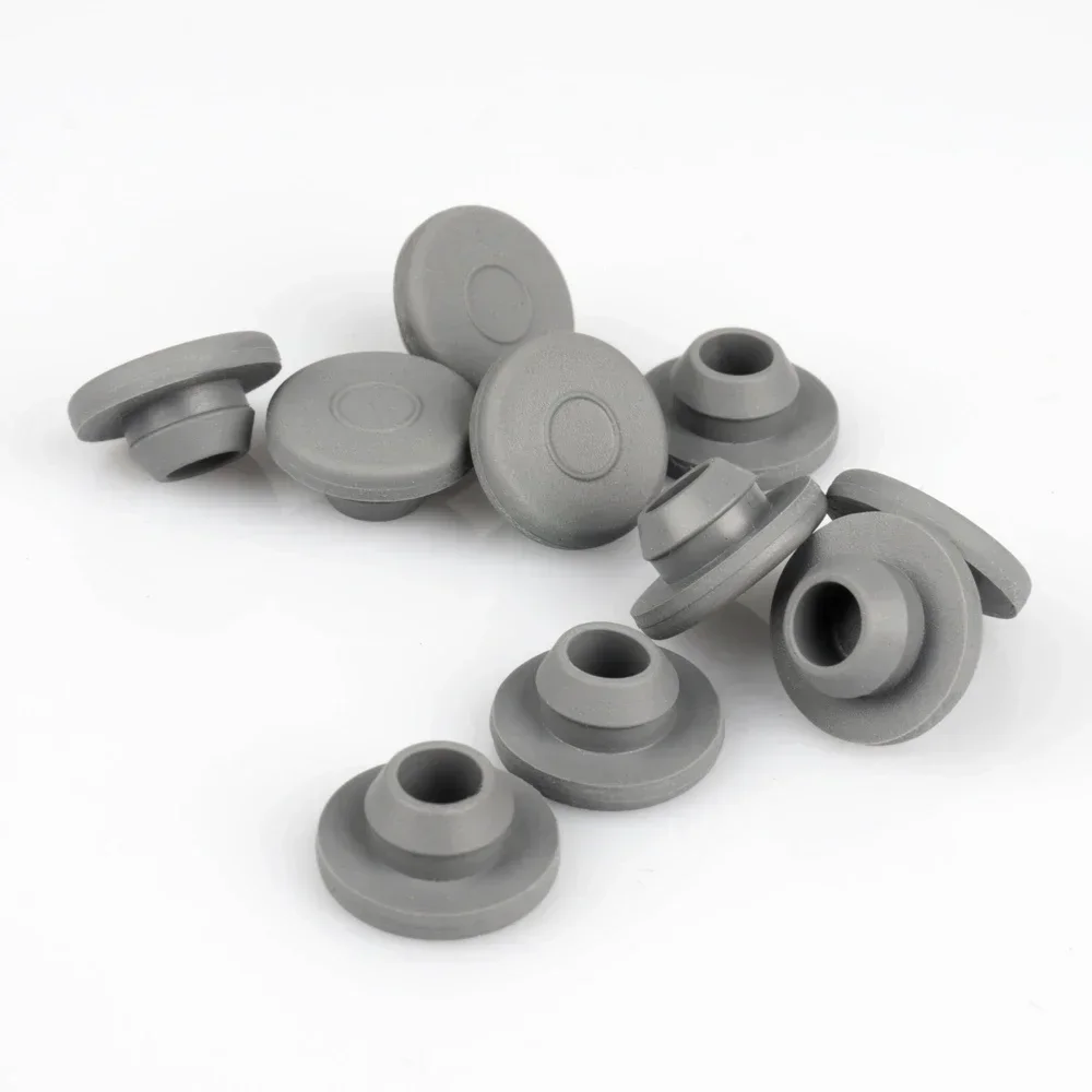 Stopper Medical Rubber 13mm 20mm Grey Color Butyl Rubber Stoppers for Vials Sealing Injection Vials Stopper Cap