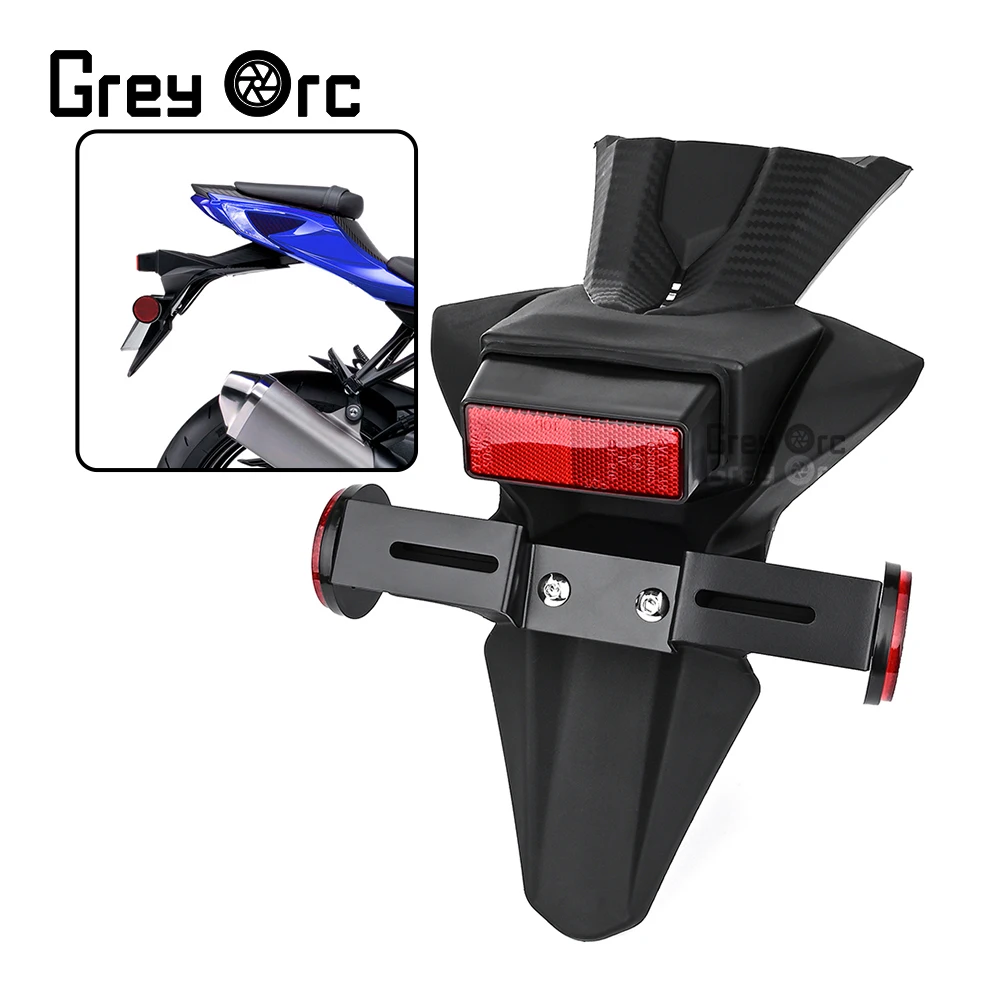 For Suzuki GSX R600 GSX R750 2011-2024 Rear Fender Mudguard License Light Plate 12 13 14 15 16 17 18 19 20 GSX-R 750