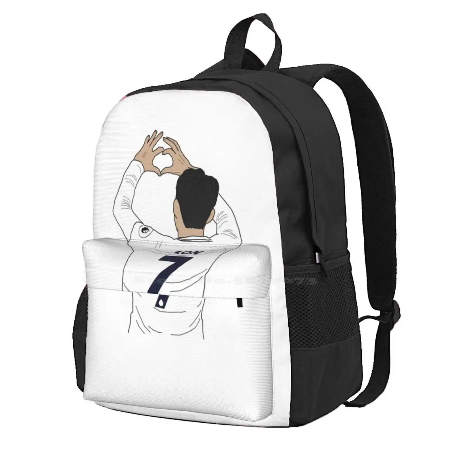 Son Heung Min Hot Sale Schoolbag Backpack Fashion Bags Heung Min Son Soccer Football Spurs Premier League Son Min Epl South