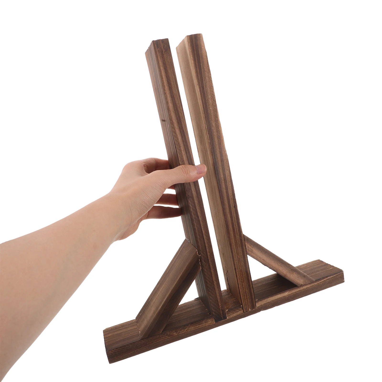 

2pcs Solid Wood Fence Base Sturdy Vintage Garden Trellis Holder Easy Assembly Wooden Post Bracket Outdoor Indoor Partition
