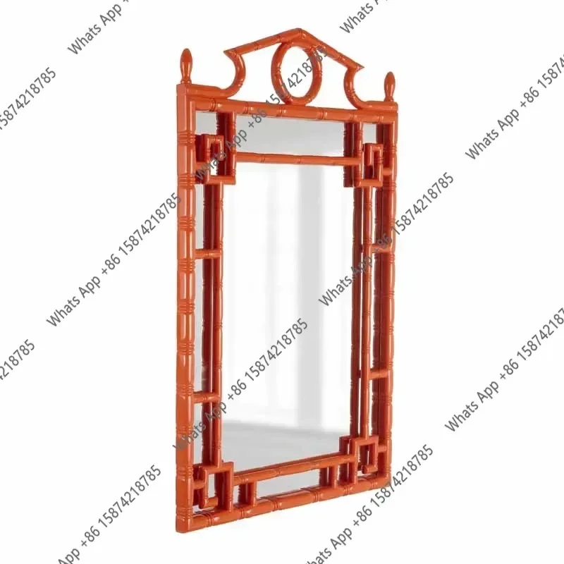 X5 A Wedding Red Decorative Entrance Mirror Bathroom Mirror Makeup Mirror