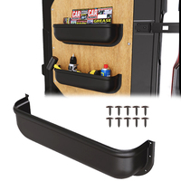 1/2PC RV Universal Armrest Door Storage Box Container Black Bracket Tray Saves Space RV Interior Multifunctional Accessories