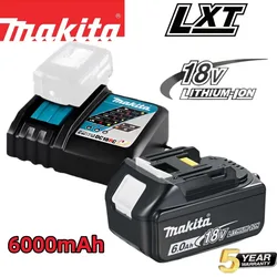Genuine Makita 18V 6.0Ah Lithium-Ion Battery LED Indicator Long Runtime Replacement for BL1830 BL1840 BL1850 BL1860B LXT Tools