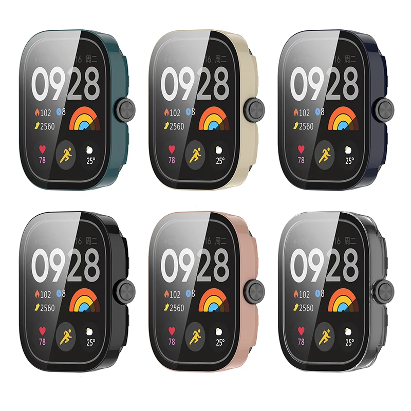 Tempered Glass Screen Protector Protective Hard Cover Case For Redmi Watch 4