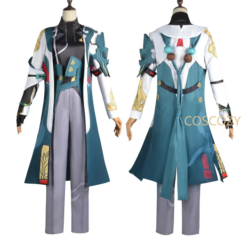 Honkai: Star rail Dan Heng uniform game cosplay costume wig jacket pants earring glove Astral express train guard outfit js5535