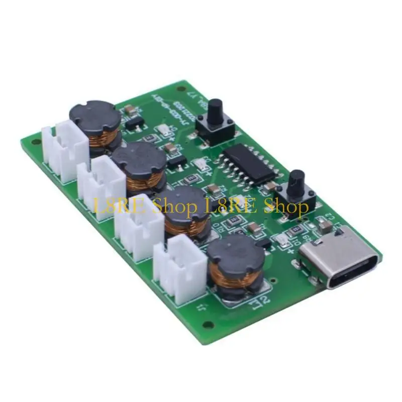 L8RE Practical Four Nozzle Humidifier Module Driver Board PCB Texture Suitable for Projects and Efficient Moisture Control
