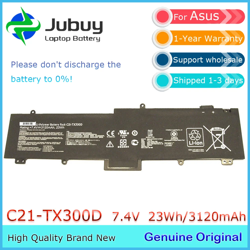 C21-TX300D 7.4V 23Wh Original Laptop Battery for Asus Transformer Book TX300CA C21-TX300D Tablet