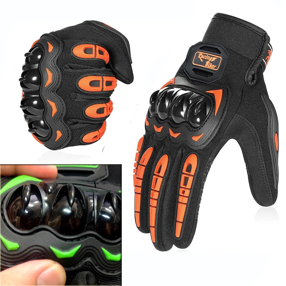 

Motocross Gloves Motorcycle Racing Gloves Men Four Seasons Fall Protection Gear Breathable Blue Red Grip Palm