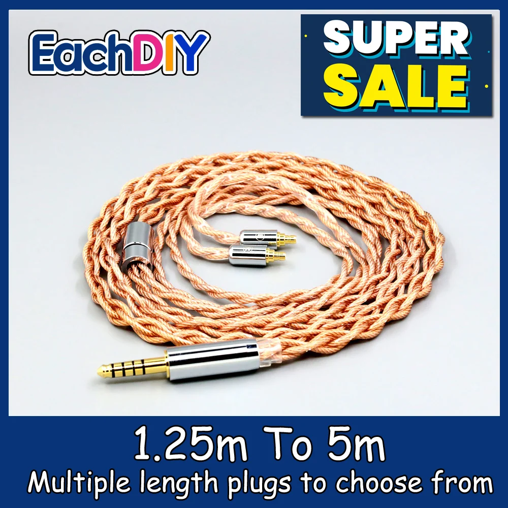 

Graphene 7N OCC Shielding Coaxial Mixed Earphone Cable For Sennheiser IE100 IE400 IE500 Pro 4 core 1.8mm LN007751