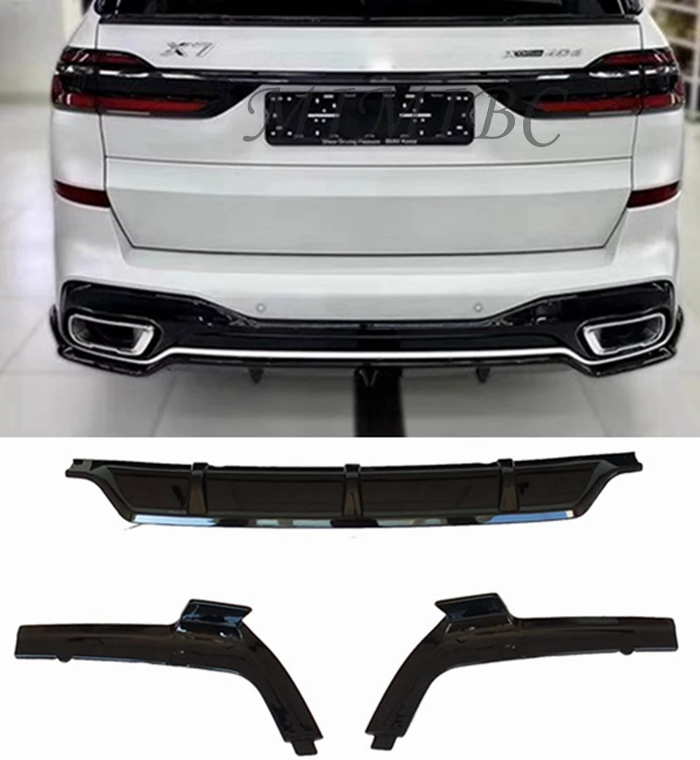 

Rear Bumper Diffuser Lip Boot Car Square Exhaust Spoiler Lower Splitter Body Kit For BMW G07 X7 M Sport 2019 2020 2021 2022 2023