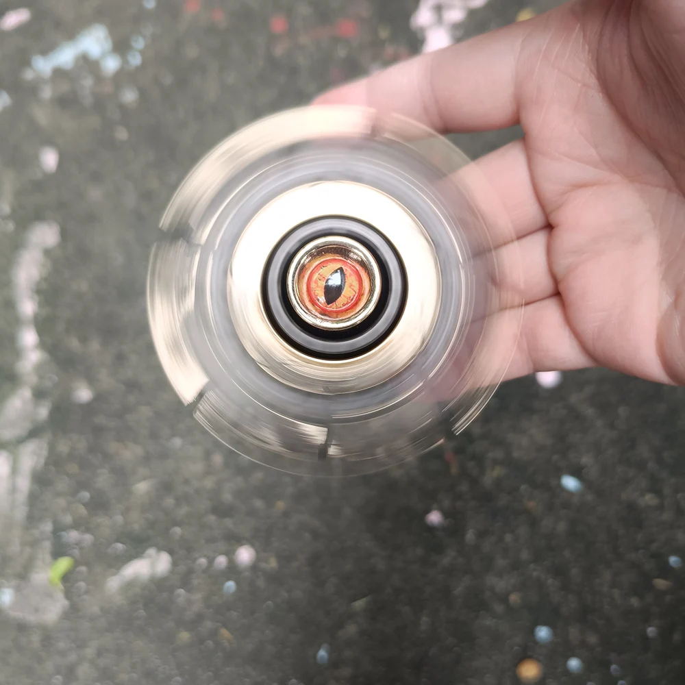 Demon Eyes EDC Fidget Spinner Open-Armored Rotating Toss Toy Adult Stress Relief Magnetic Metal Toy