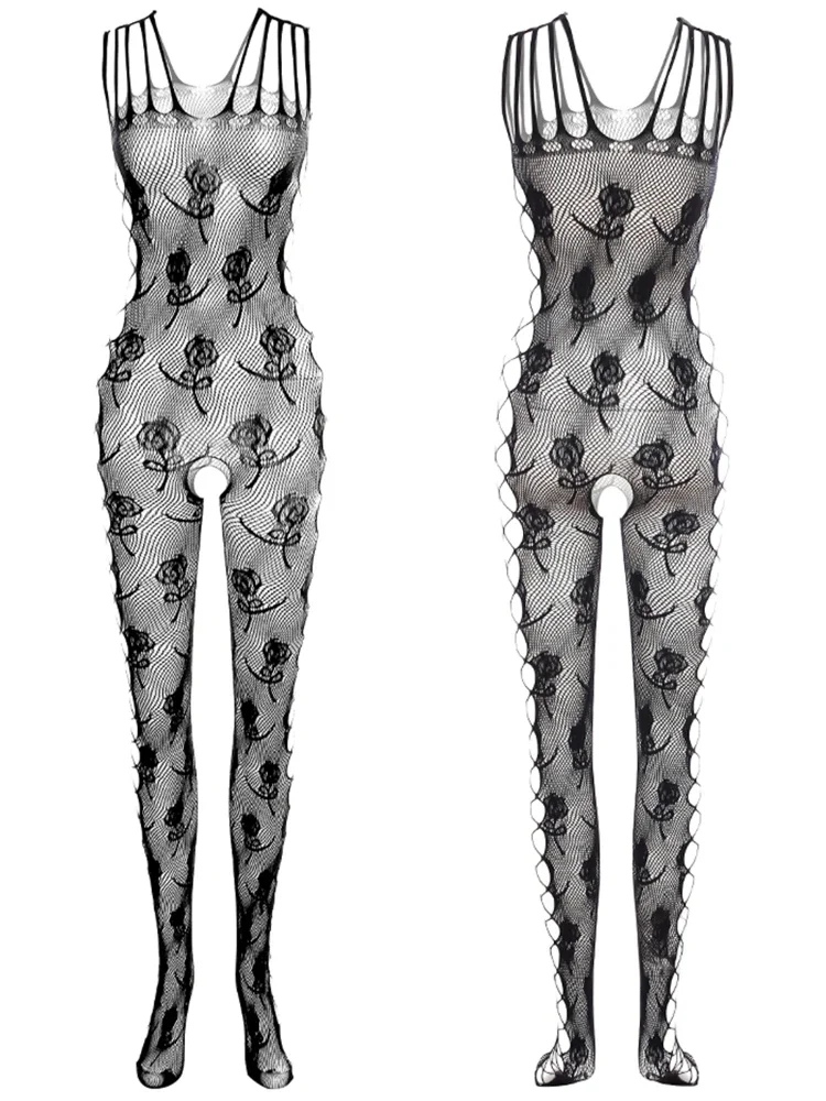 

Fashion Adult Male Underwear Exotic Erotic Tight Lingerie Clothes Men's Sexy Club Night Wear Fishnet Full Body Stockings Costume